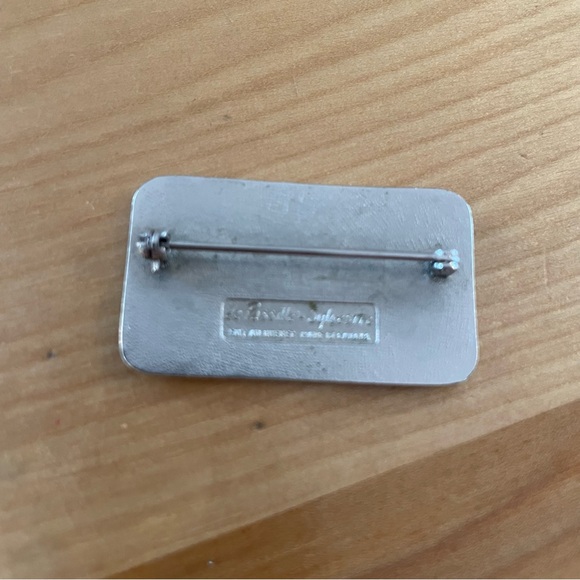 Passille-Sylvestre brooch 4 cm by 2.5 cm. Enamel - Picture 2 of 2